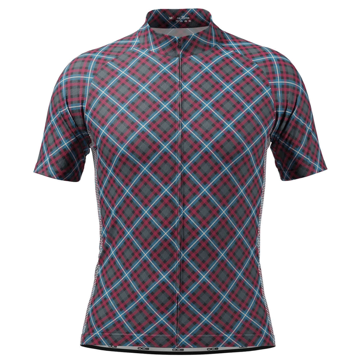 Plaid cycling shirt on sale