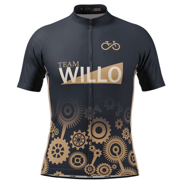 Men's Custom Willo's Team Short Sleeve Cycling Jersey