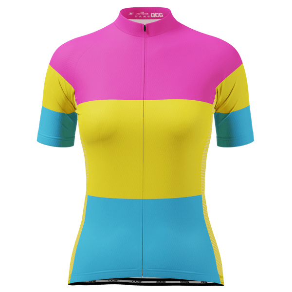 Women's LGBT Pansexual Pride Short Sleeve Cycling Jersey