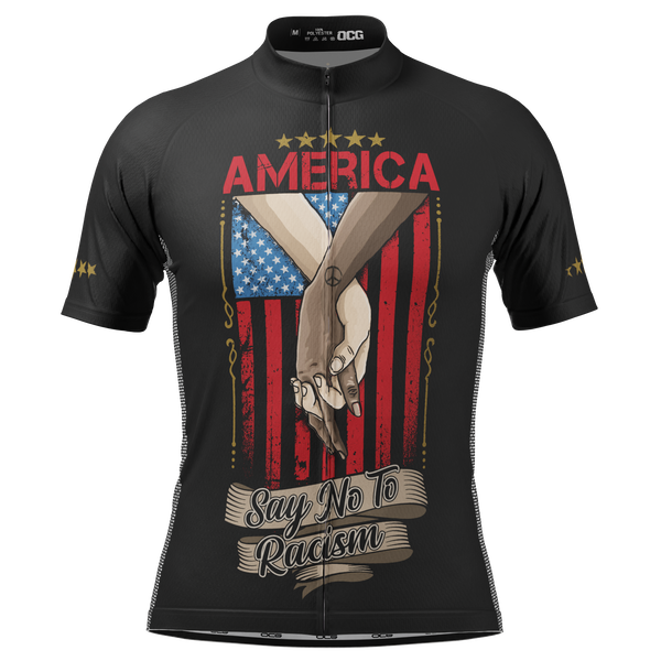 Men's America Says No To Racism Short Sleeve Cycling Jersey