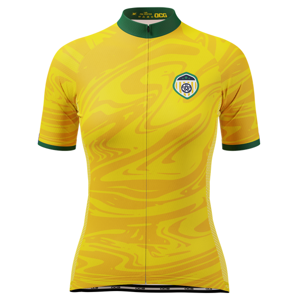 Women's Australia Soccer Short Sleeve Cycling Jersey