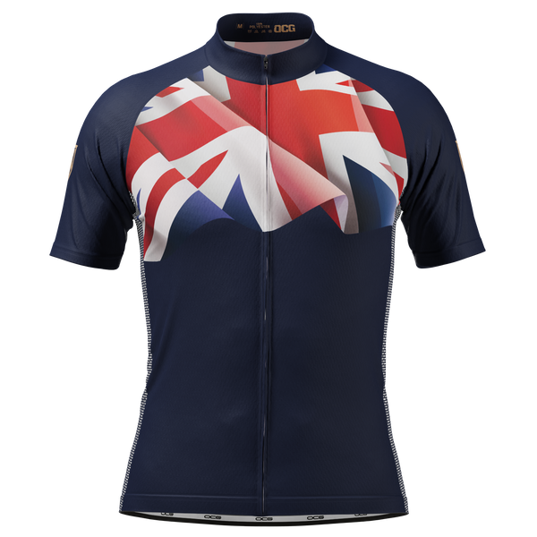 Men's UK Flag Short Sleeve Cycling Jersey