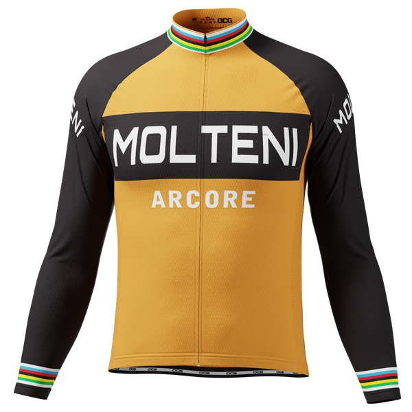 Men's Retro Molteni Classic Long Sleeve Cycling Jersey