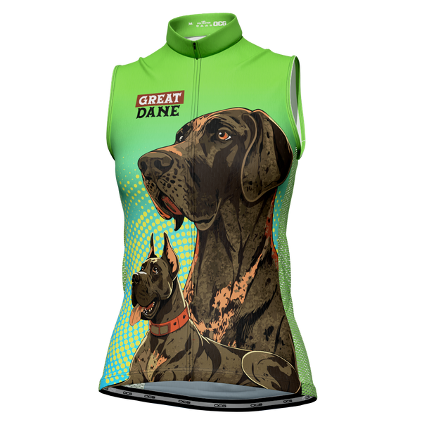 Women's Great Danes Sleeveless Cycling Jersey