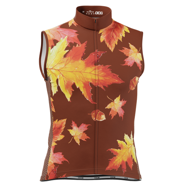 Men's Autumn Acorns Sleeveless Tech Cycling Jersey