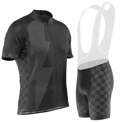 Men's Black Lighting 2 Piece Cycling Kit