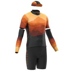 Men's Ride Free Sunset 4 Piece Cycling Kit