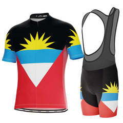 Men's Antigua and Barbuda National Flag 2 Piece Cycling Kit