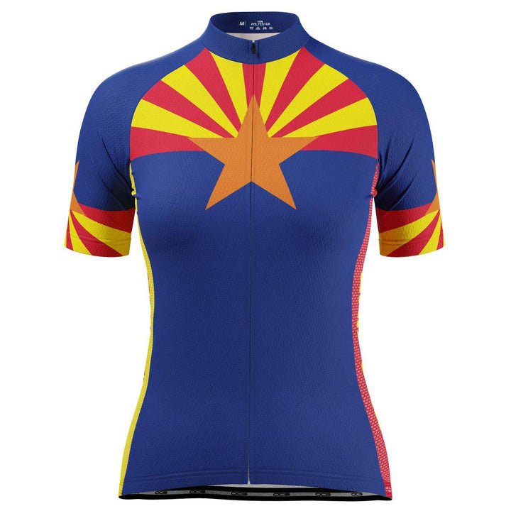 Women's Arizona State Flag Short Sleeve Cycling Jersey