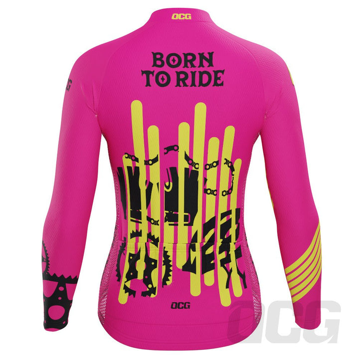 Women's Born To Ride Series 2 Long Sleeve Cycling Jersey