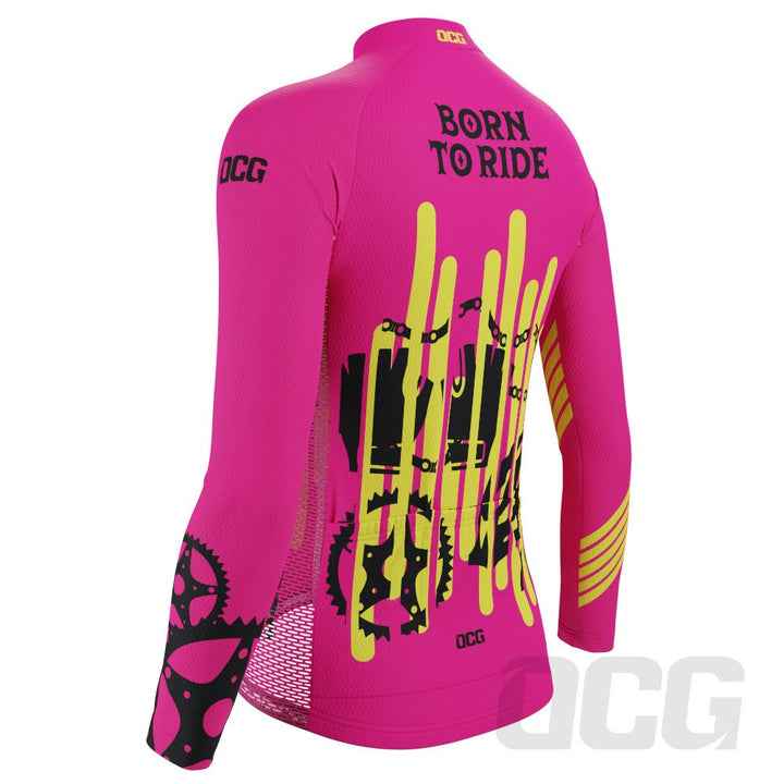 Women's Born To Ride Series 2 Long Sleeve Cycling Jersey