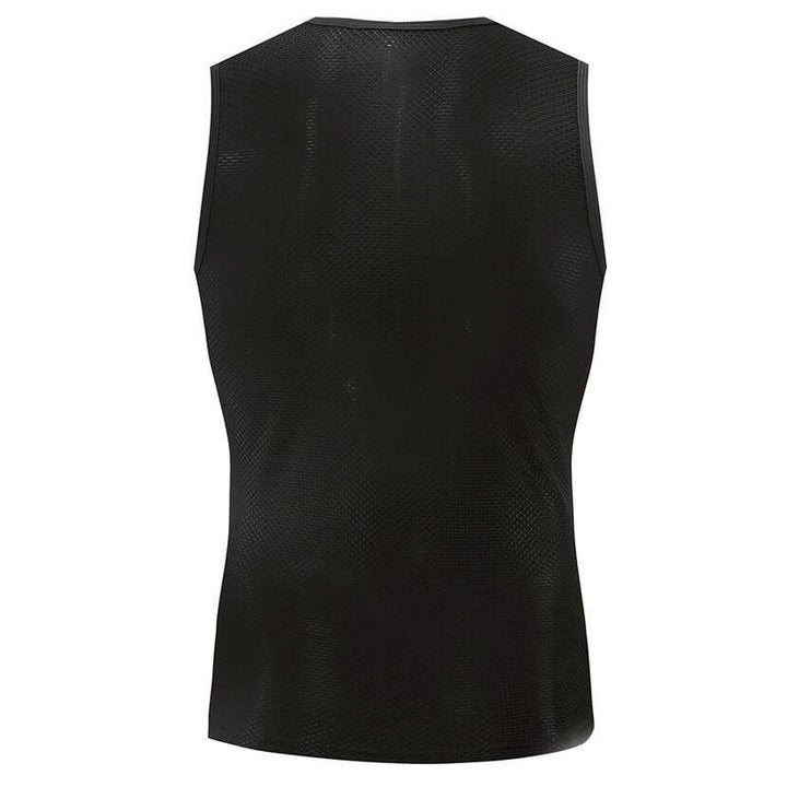 Men's Black Mesh Sleeveless Cycling Base Layer