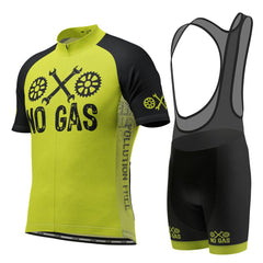 Men's No Gas Pollution Free 2 Piece Cycling Kit