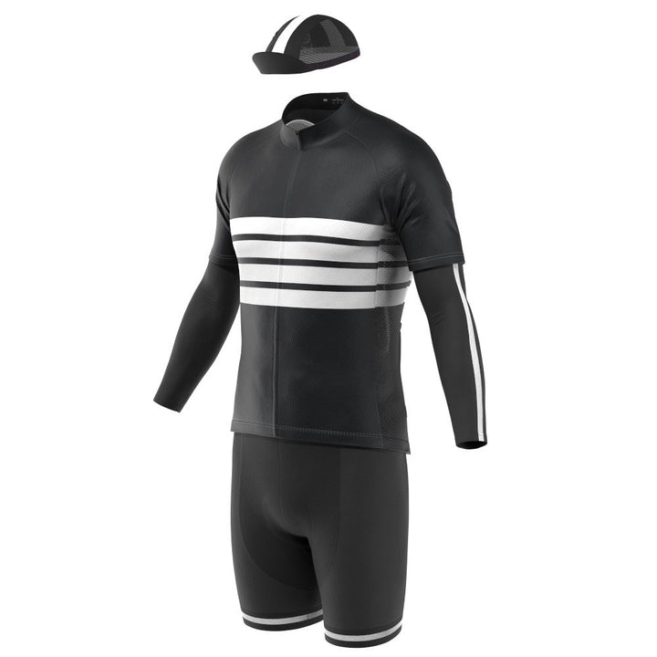 Men's Ultimate Retro Four Stripe Cycling Kit Bundle