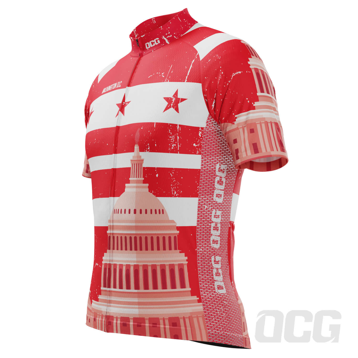 Men's Washington D.C. Short Sleeve Cycling Kit Only - Exclusive 4XL by OCG