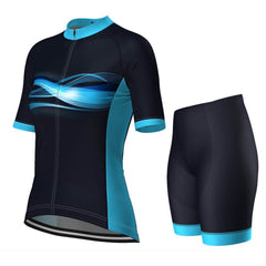 Women's Cosmos Blue 2 Piece Cycling Kit