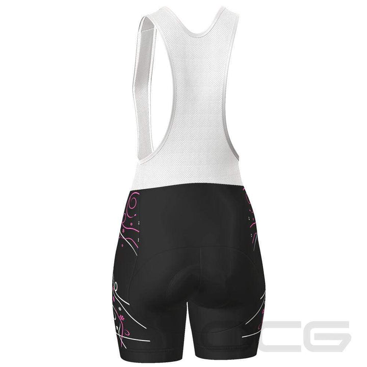 Women's Floral Swirl Pro-Band Cycling Bibs