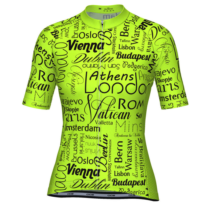 Women's Riding Europe Short Sleeve Cycling Jersey